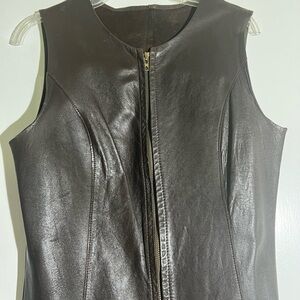 Leather Vintage Goth Punk Retro Dress
